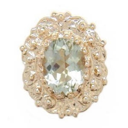 A1616 14K GREEN QUARTZ SLIDE 